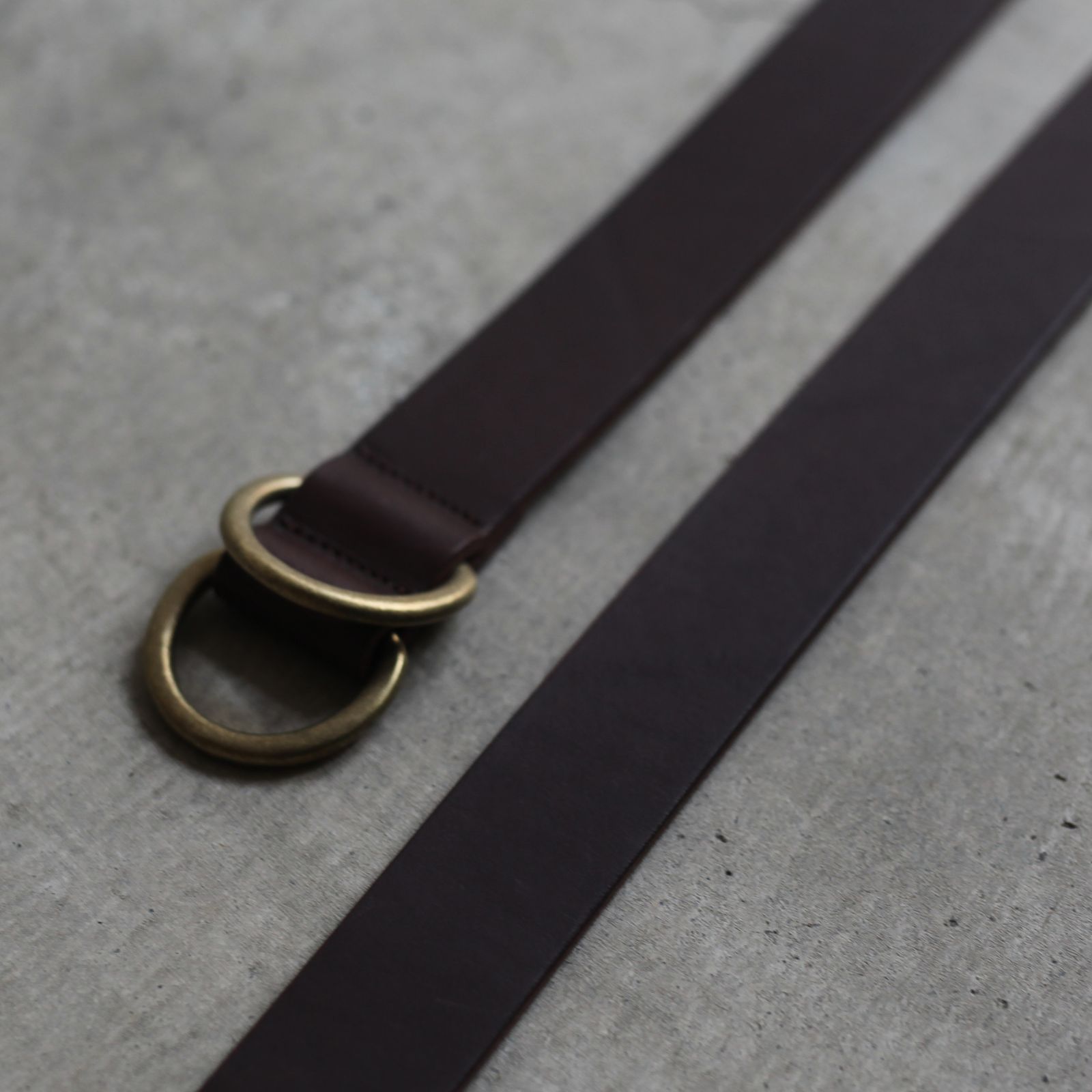 YOKO SAKAMOTO リングベルト　ブラウン レザー YOKO SAKAMOTO Belt Collection ▪️Ring Belt （wide / slim