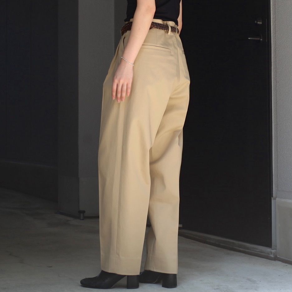 UNIVERSAL PRODUCTS - 【残りわずか】Cotton 1tuck Trousers | ACRMTSM