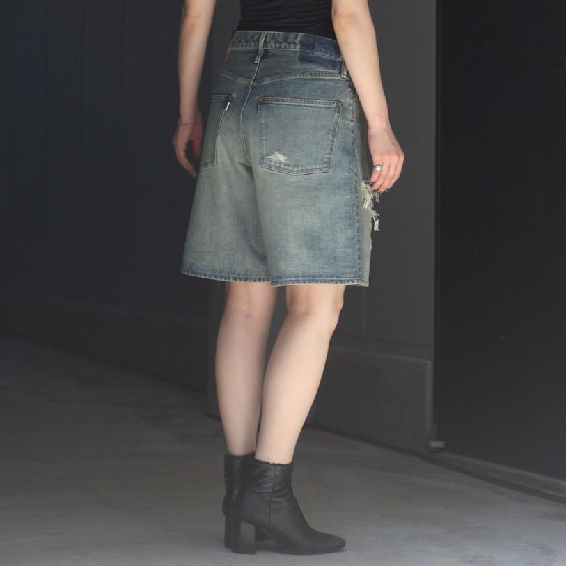【残り一点】Damaged Modern Denim Pants Shorts