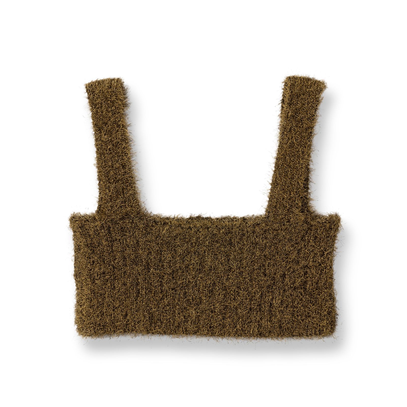 【残り一点】Shimmering Shaggy Knitted Band Tops