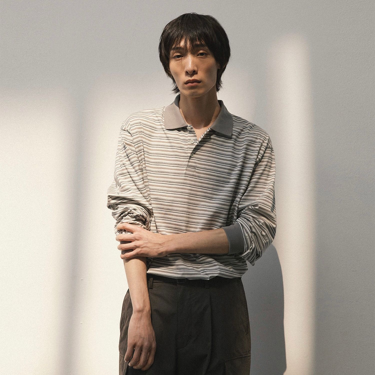 【残り一点】Brief Stripe Rugby Tee