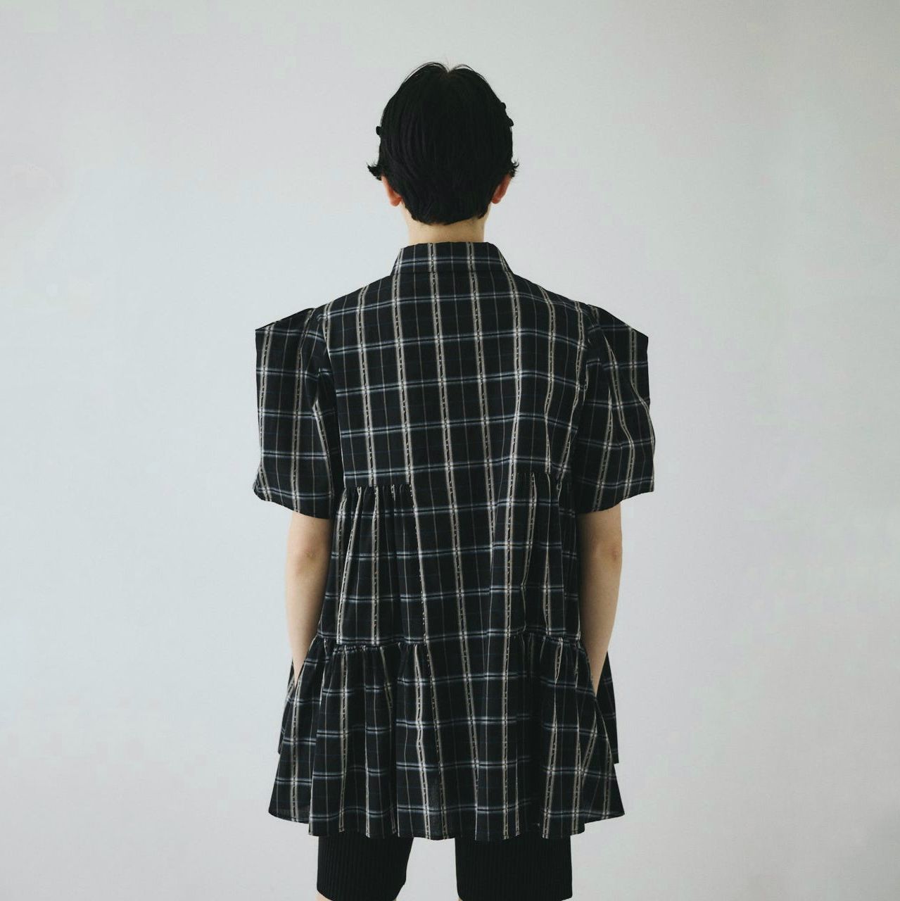 【残り一点】Side gather Aline blouse