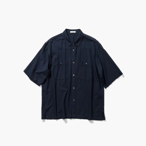 【残り一点】Cotton Silk Viera Loose Fit Half Sleeve Shirt