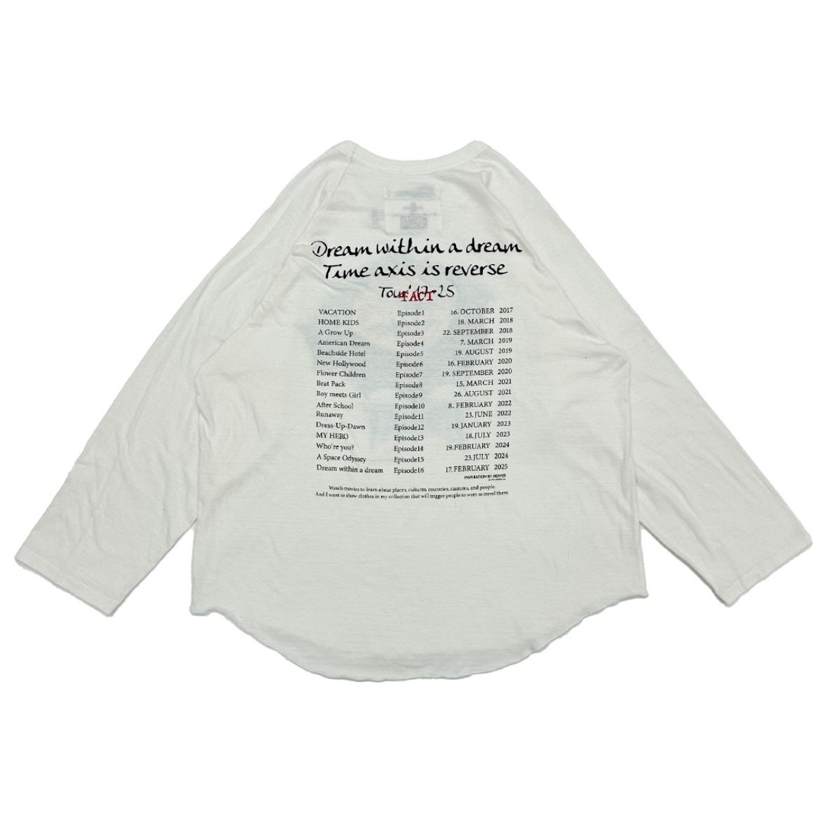 【国内買付】DAIRIKU THE BAT ツアー ロゴ ラグランTシャツ DAIRIKU - 【残り一点】