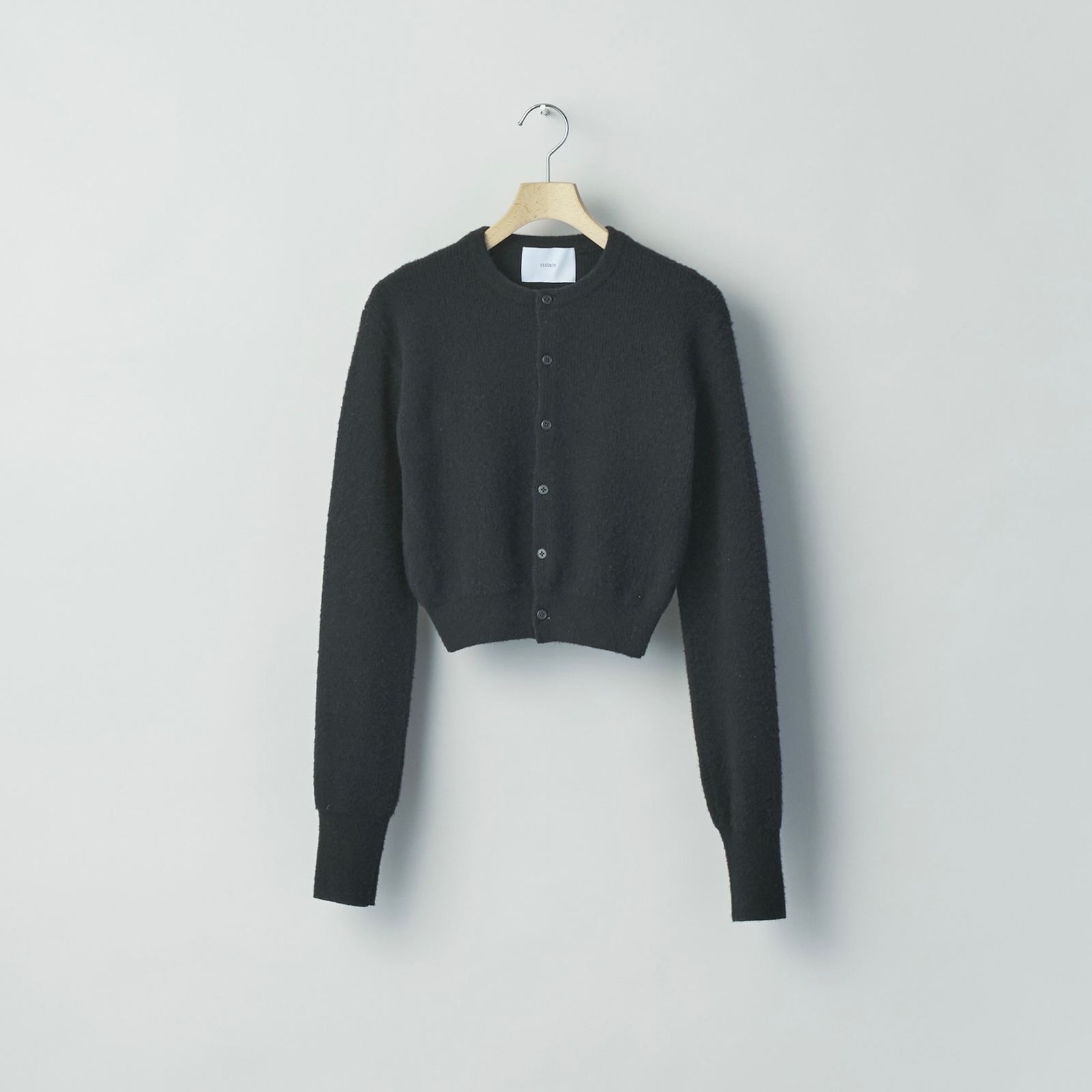 【残り一点】Super Fine Wool Milled Knit Mini Cardigan