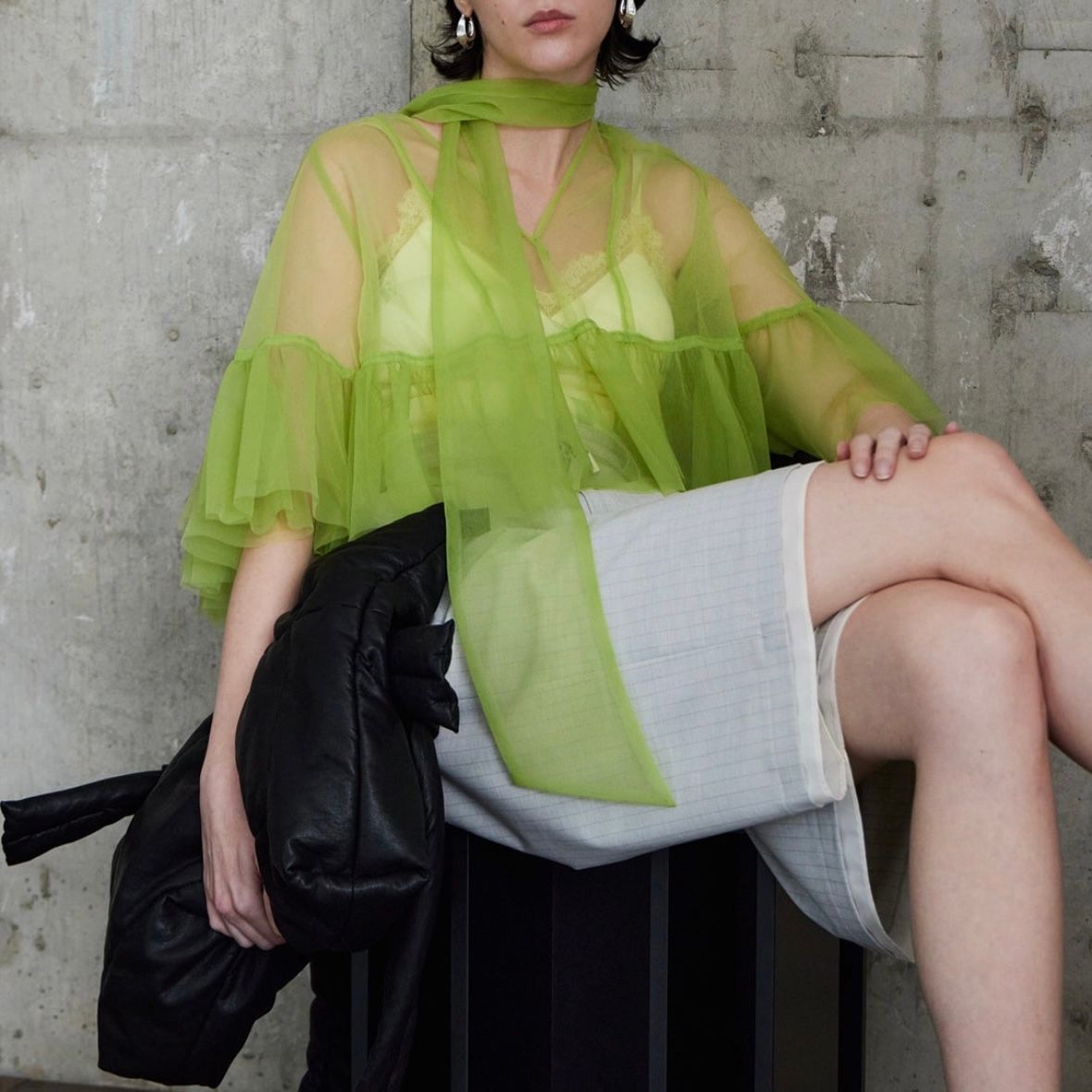 【残り一点】Vegan Leather Big Pillow Bag
