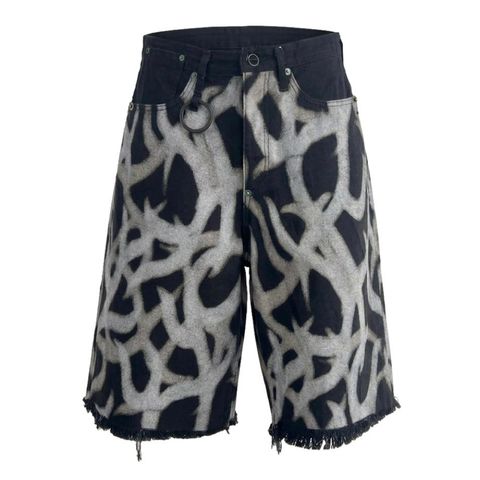 【残りわずか】Cut Off Heavy Short Wide Jeans(DISCHARGE PRINTED ASAT CAMO)