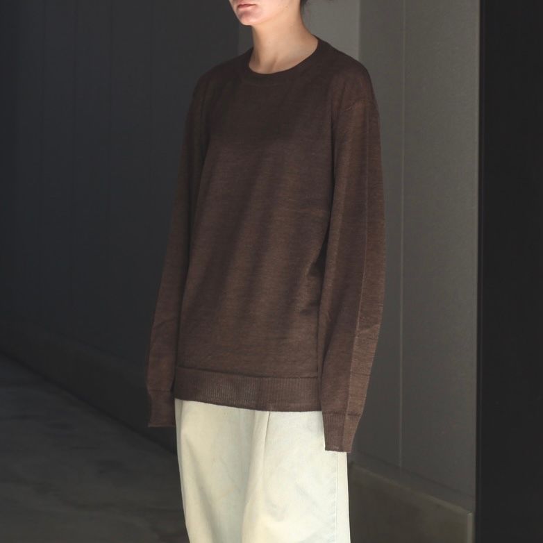 【残り一点】Wholegarment Wool Sheer P/O
