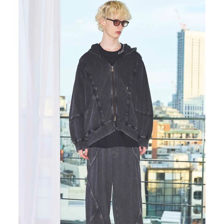 【残り一点】Piping Pigment Dye Zip Parka