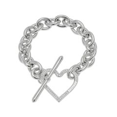 【残りわずか】Heart Link Flow Bracelet(SILVER)