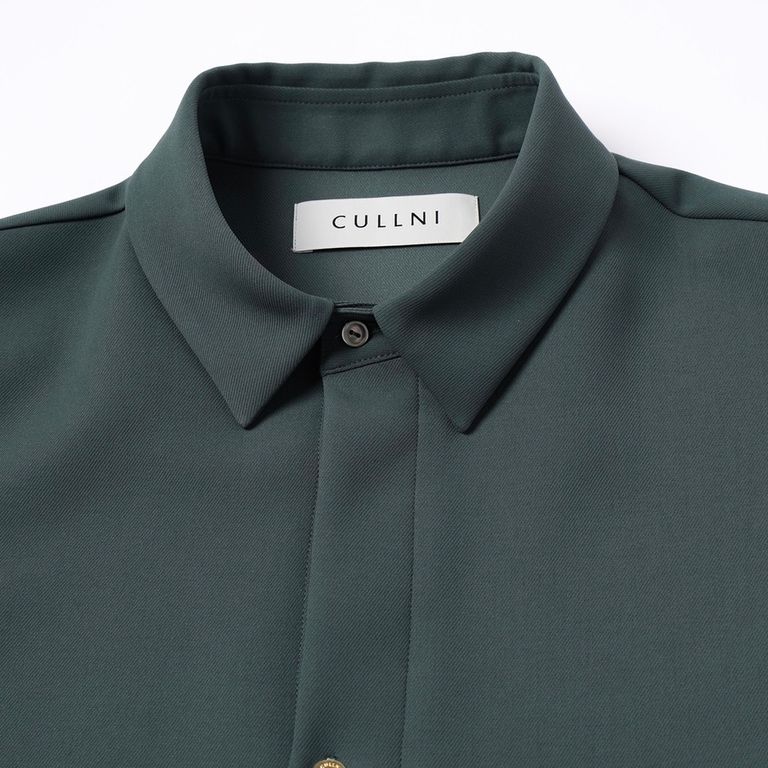 CULLNI - 【残り一点】Stretch Double Cloth Layerd Shirt Jacket 