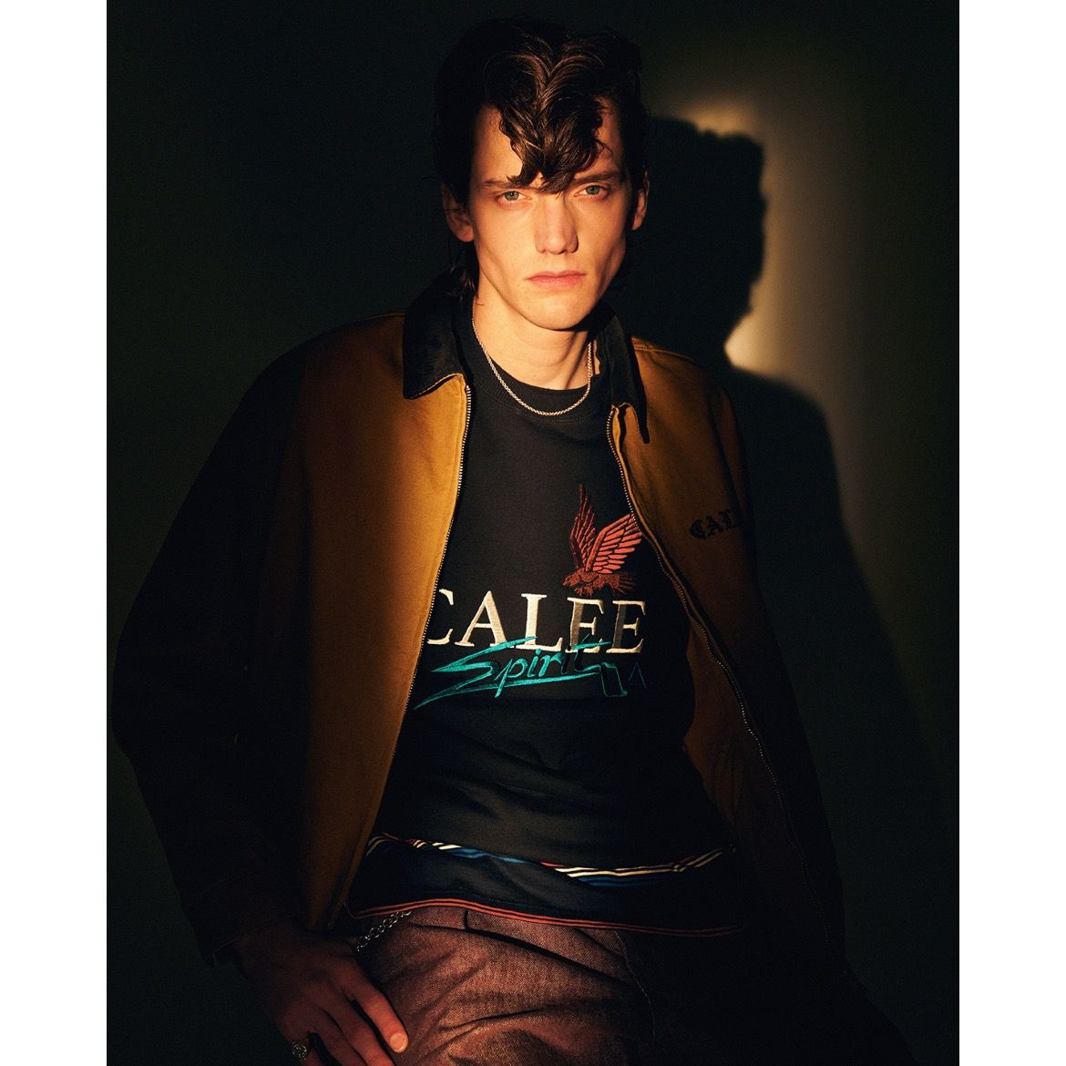 【残り一点】Calee FS Logo Crew Neck SW