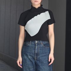 【残り一点】Todo Wave Tiny Top Short Sleeve Highneck