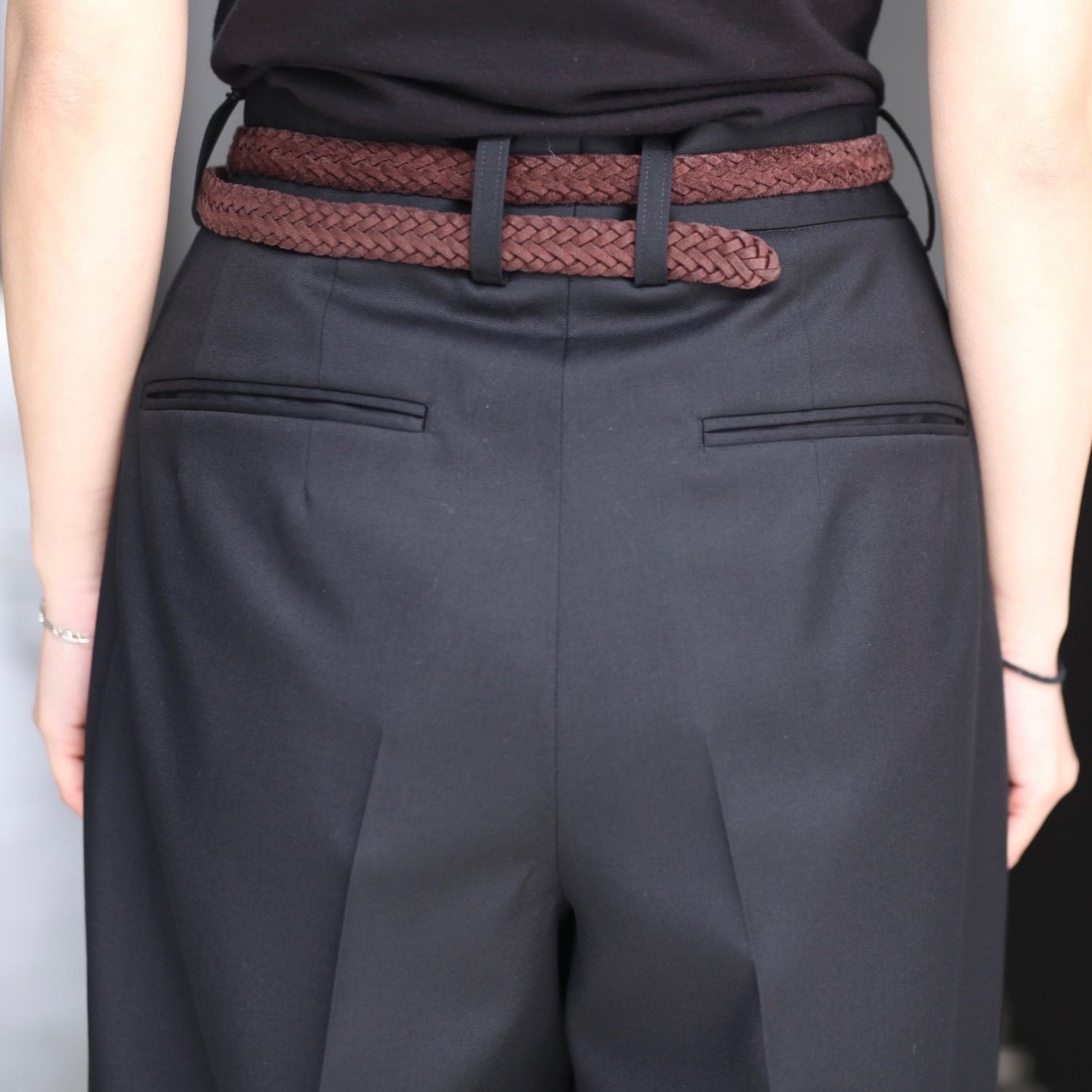 スーツ ssstein double wide trousers ssstein / シュタイン】LONG WIDE TROUSERS - BLACK | 公式通販