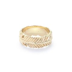 【お取り寄せ注文可能】Eagle Feather Ring S(K10 YELLOW GOLD)