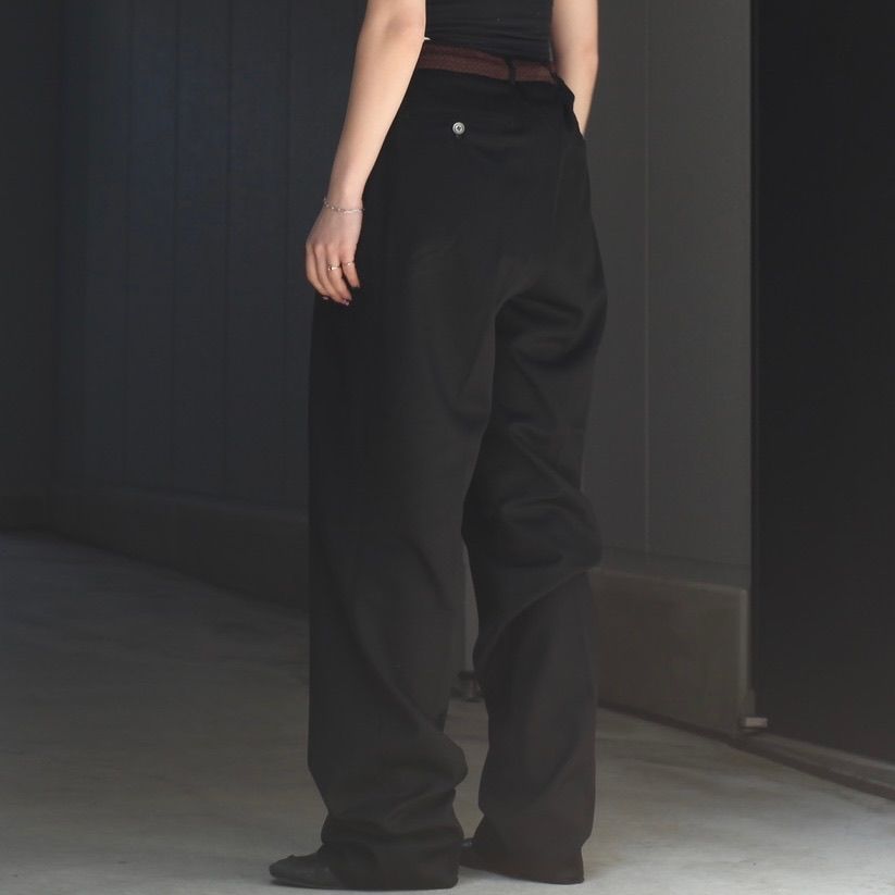 新品　25ss Wool Gabardine NEAT Chino　Black 25SS】 NEAT Wool Gabargine NEAT Chino