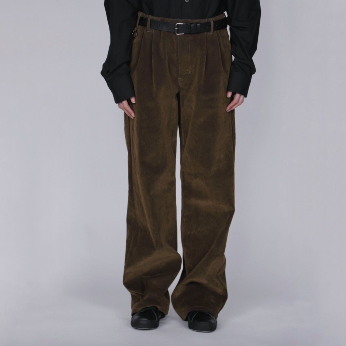 【残り一点】Flocked Denim Wide Tailored Pants