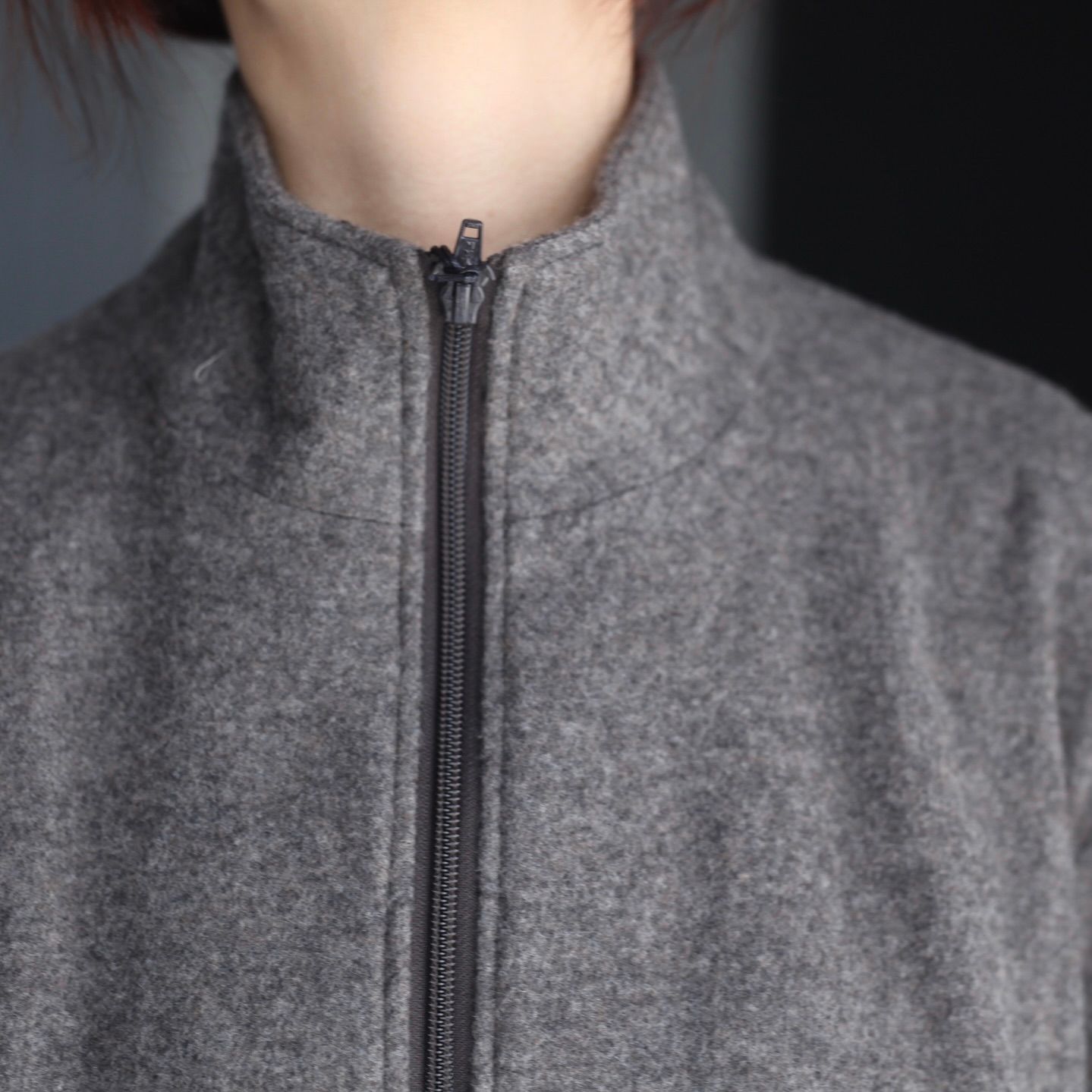 【残り一点】Wool/Cashmere Fleece Zip Jacket