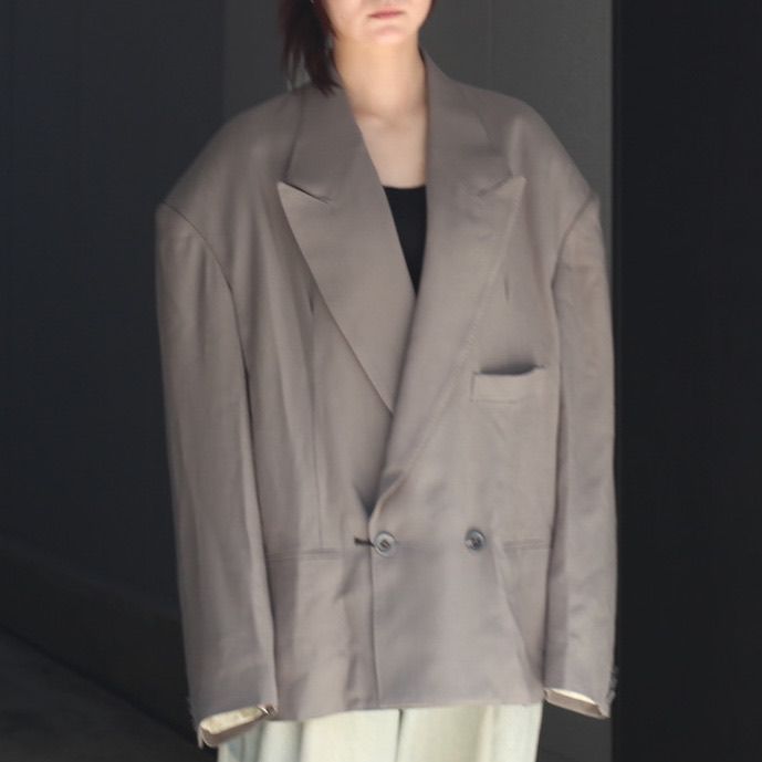 【残り一点】Round Big Shoulder Wool Serge Jacket