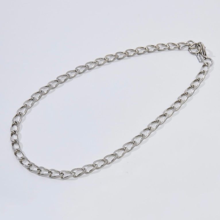 【残りわずか】Curb Chain Neckless(SILVER)