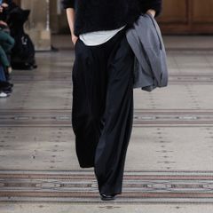 【残り一点】Compressed Flannel Long Wide Trousers
