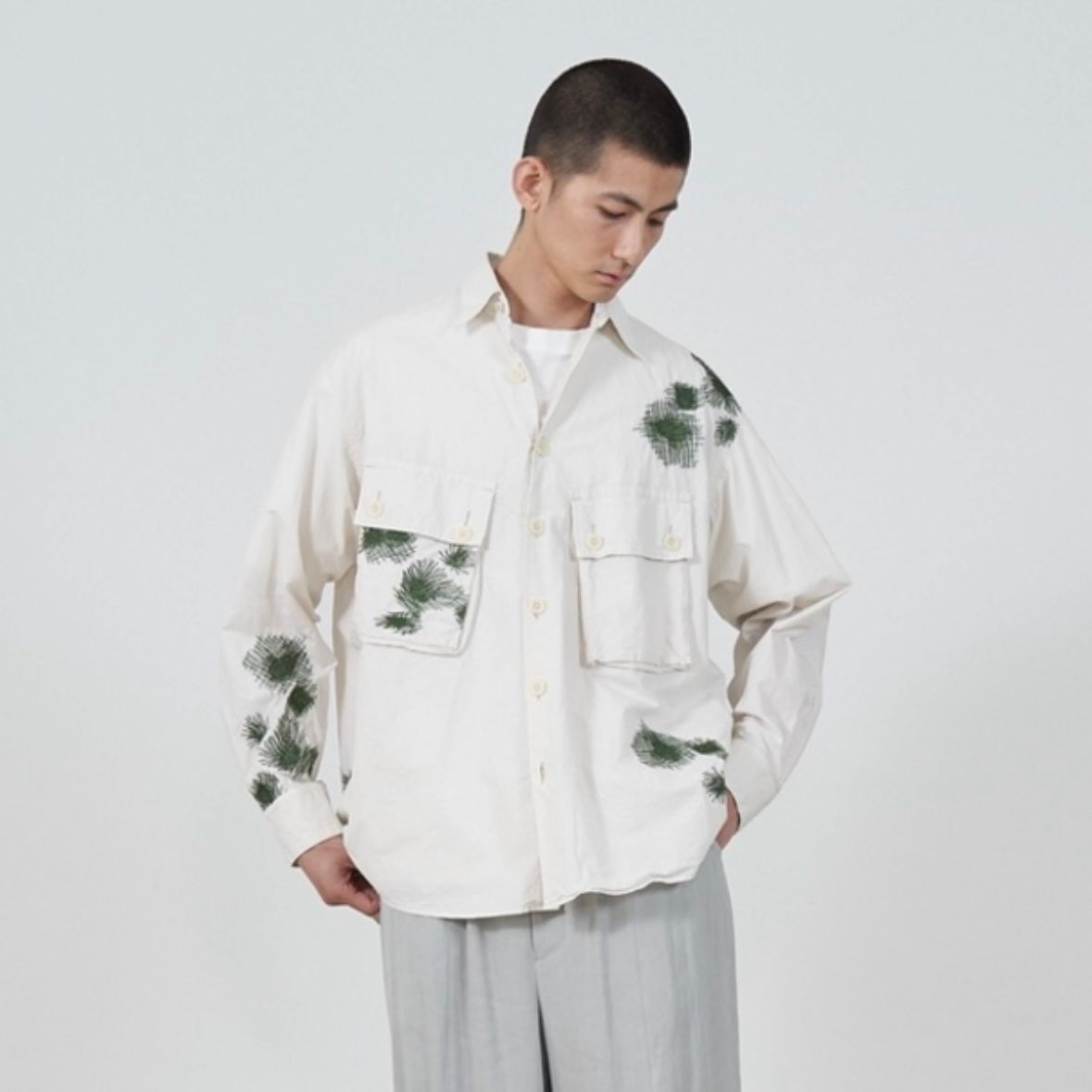 【残り一点】Embroidery Utility Shirt
