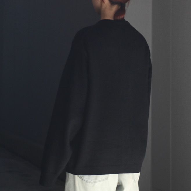 【残りわずか】Extra Fine Wool Knit Crew Neck Cardigan