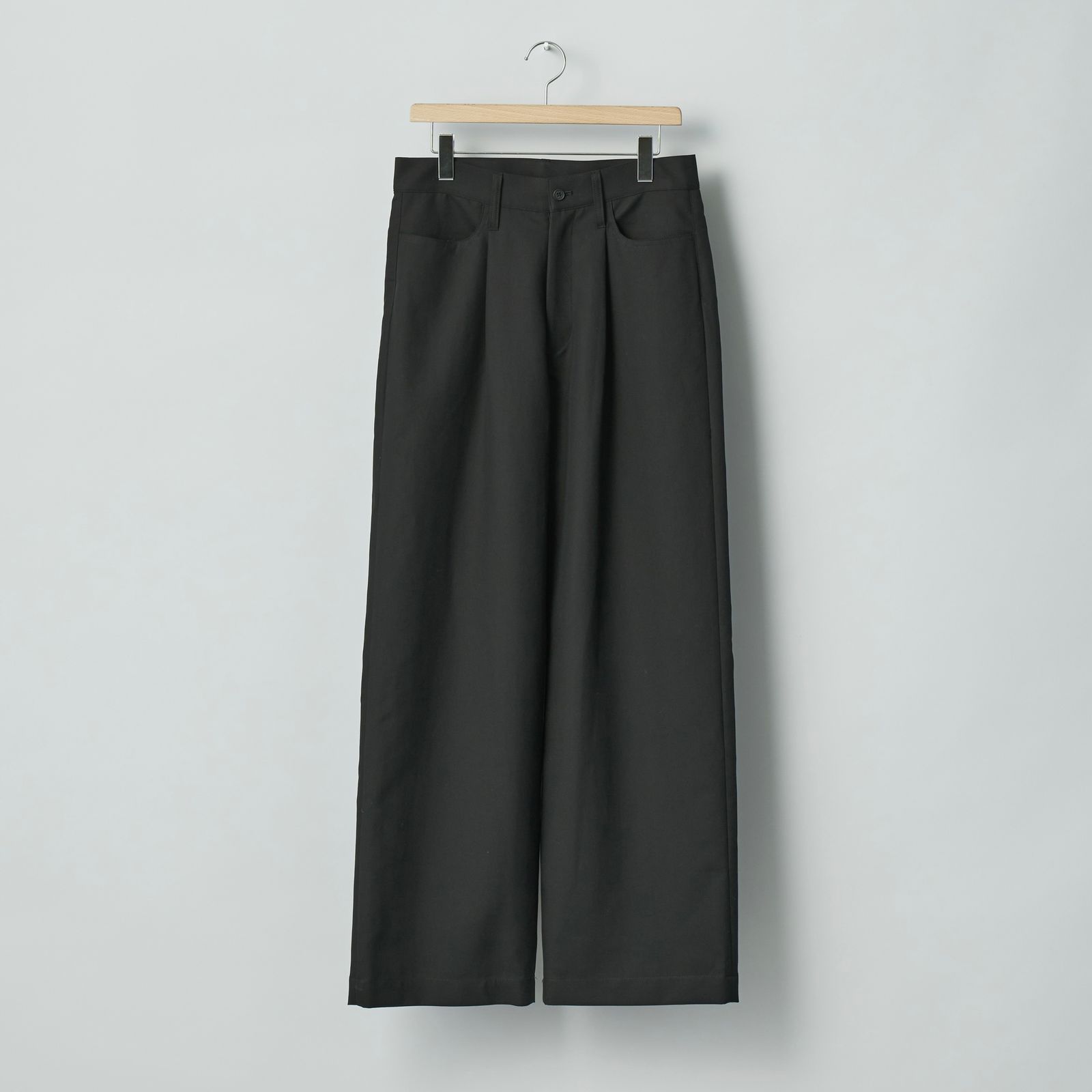 【残りわずか】Double Weave Cotton One Tuck Wide Pants