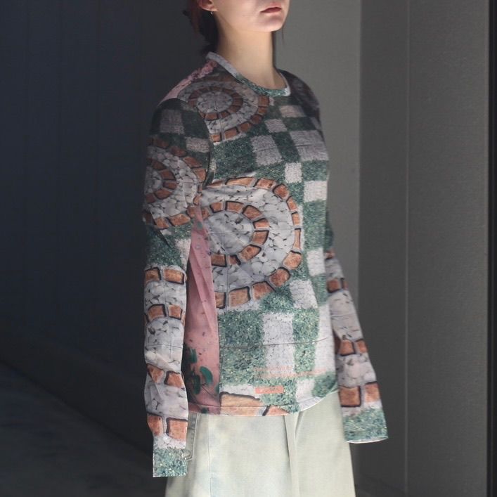 【残り一点】Graphic Mesh Top B