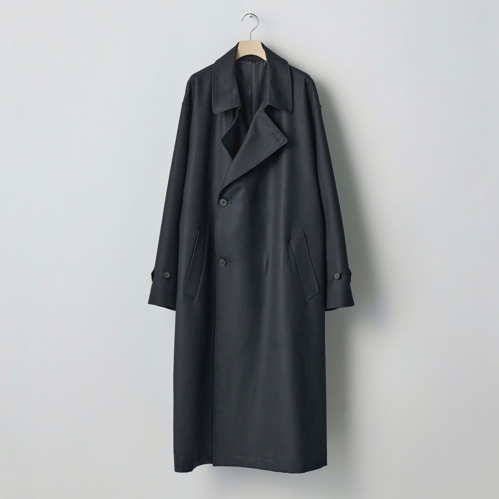 【残りわずか】Wool Flannel Oversized Double Breasted Coat