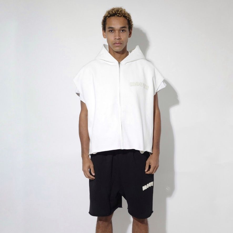 【残り一点】Cut Off Wide Zip N/S Sweat Hoodie