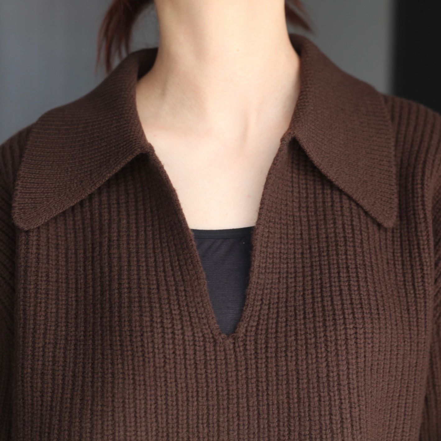 【残り一点】Rib Skipper Sweater