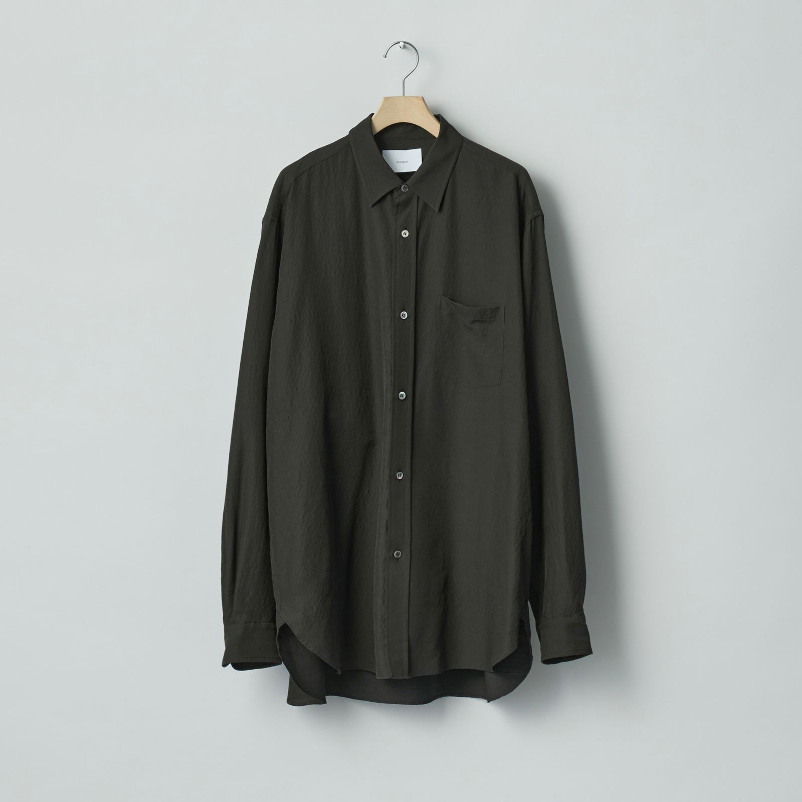 【残り一点】Wool Silk Oversized Placket Shirt