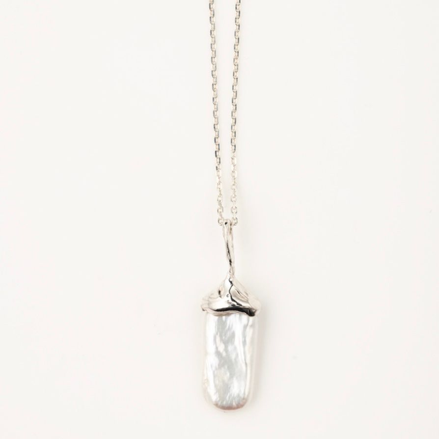 【お取り寄せ注文可能】Square Drop Baroque Pearl Necklace