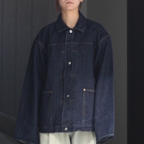 【残り一点】Pleats Jacket(ONE WASH)