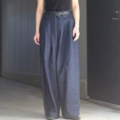 【残り一点】12.5OZワイドデニムパンツ(NO PRINT_ONE WASH)