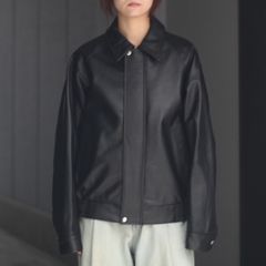 【再販売通知受付可能】Goat Leather Drizzler Jacket