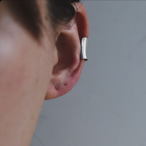 【残りわずか】Minimal Ethnos Ear Cuff(WHITE_片耳用)