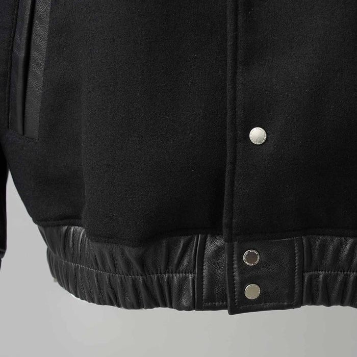 【残り一点】Sheep Leather Melton Combination Stadium Jacket