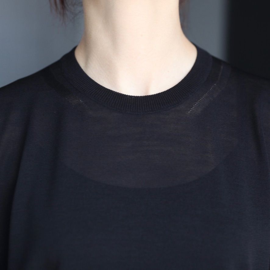 【残りわずか】Wool/Silk Knit Crew Neck LS