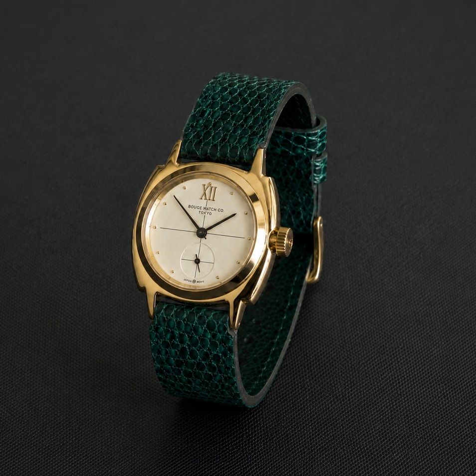 【お取り寄せ注文可能】Coussin Sophie Dress Lizard(MEN/GOLD×GREEN)