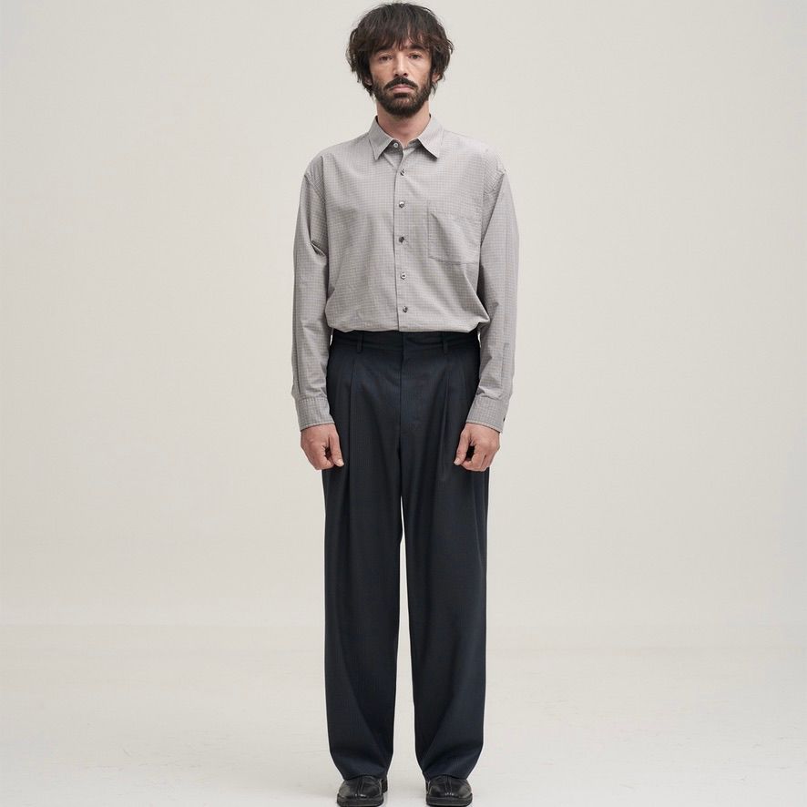 【残り一点】Narrow Stripe Tapered Slacks
