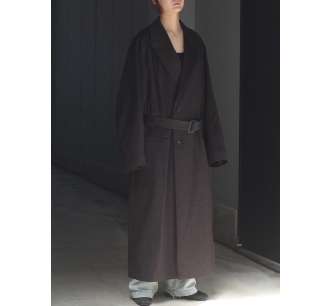 【残り一点】Oversized Maxi Length Peak Lapel Coat(CASHMERE)