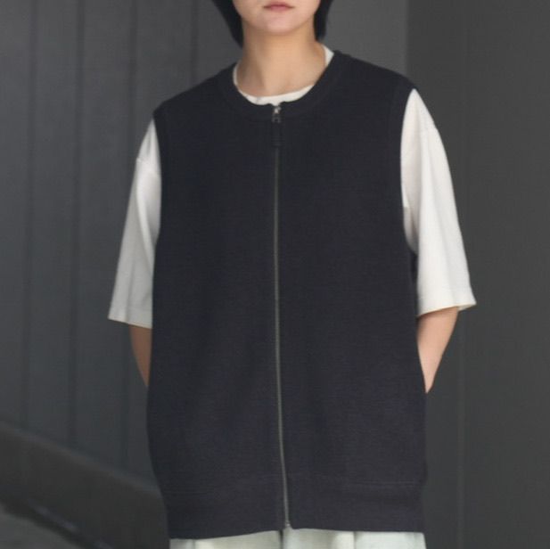 crepuscule - 【残りわずか】Moss Stitch Zip Vest | ACRMTSM ONLINE STORE