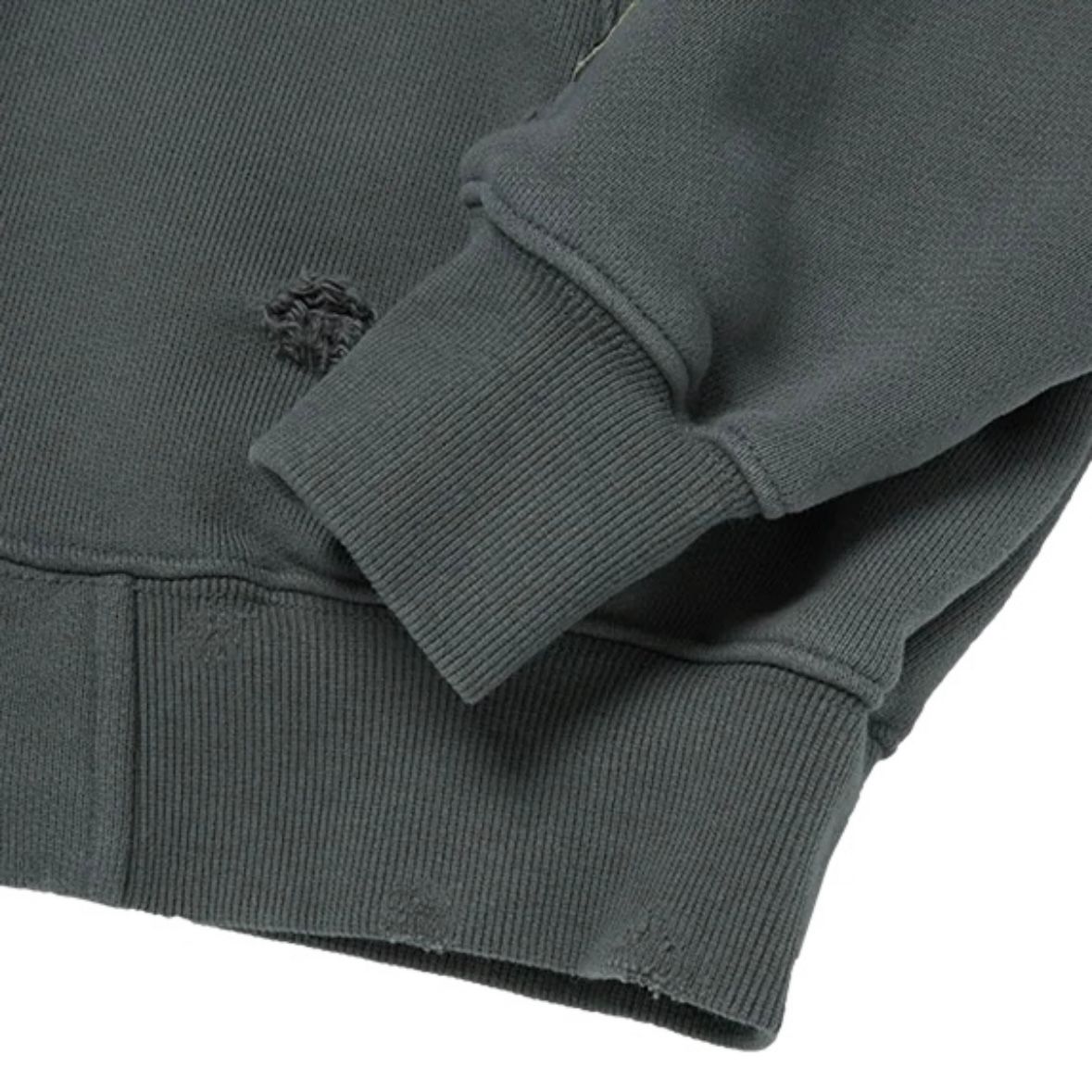 【残り一点】Leather Flame Cropped Hooded Zip Up