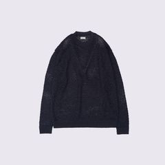 【残り一点】Mesh Knit Shirt Crewneck Sweater