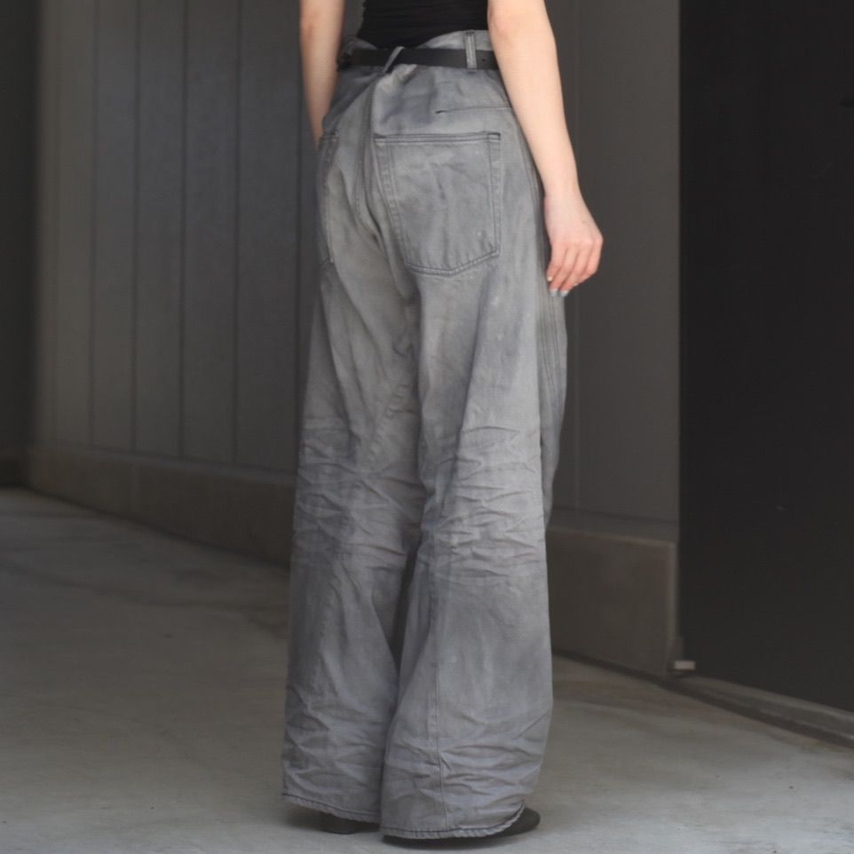 【残りわずか】3D Twisted Wide Leg Jeans