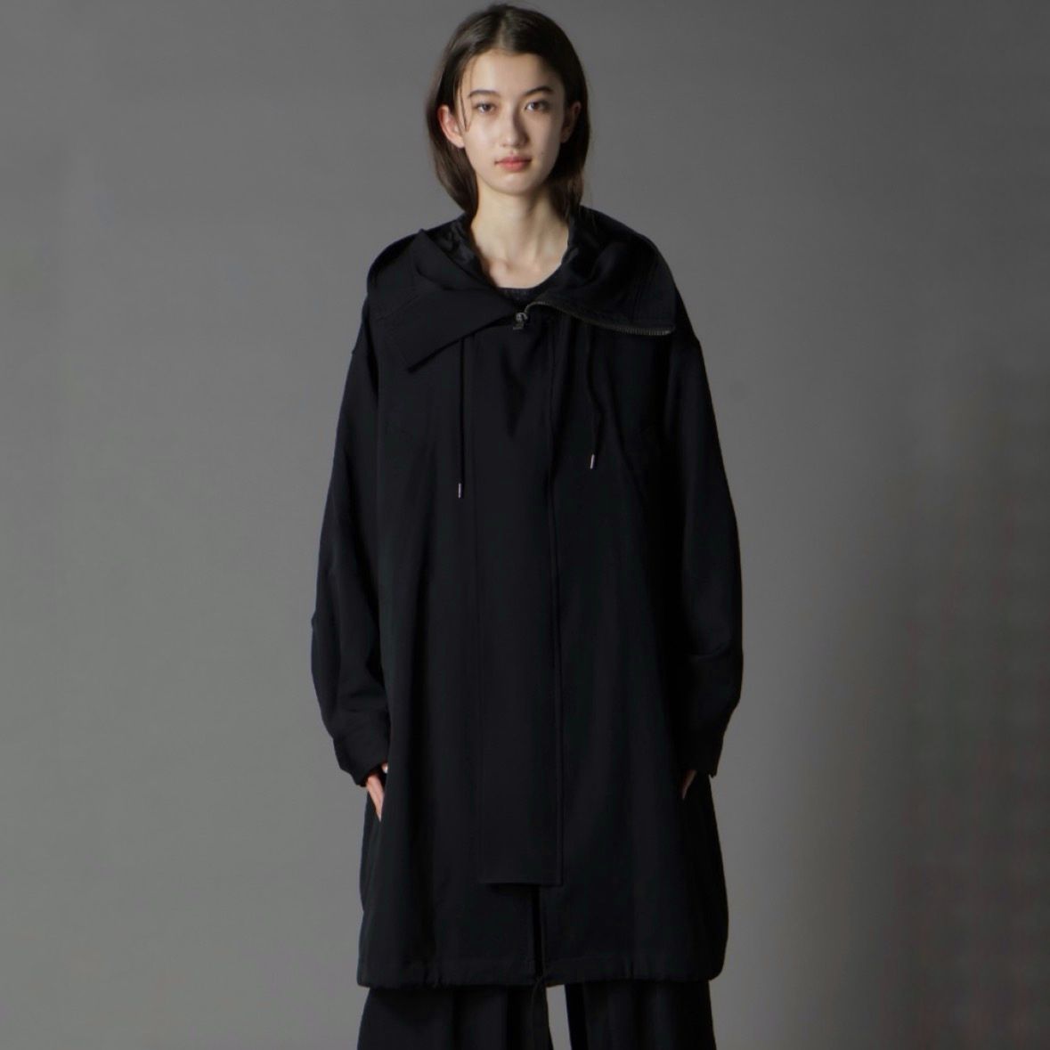 【残り一点】High Neck Hooded Mods Coat