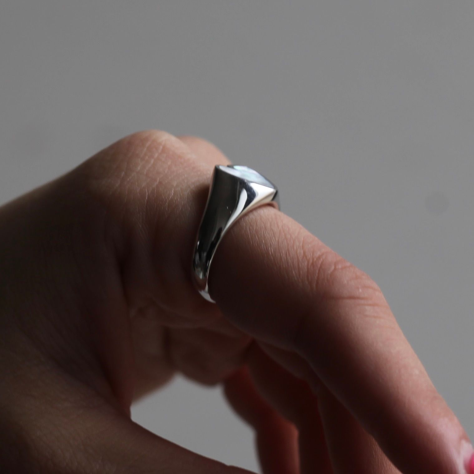 preek ハートリング heart stone ring 11号 PREEK - 【お取り寄せ注文可能】Heart Stone Ring(WHITE×SILVER