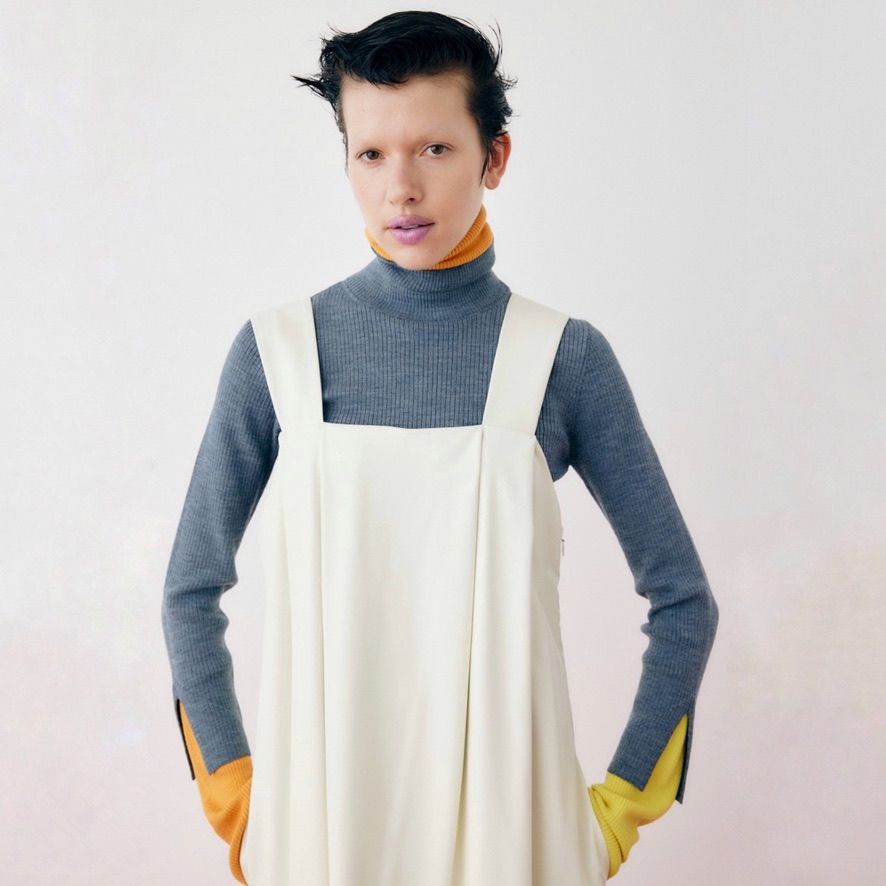 【残り一点】Leather Like Long Dress